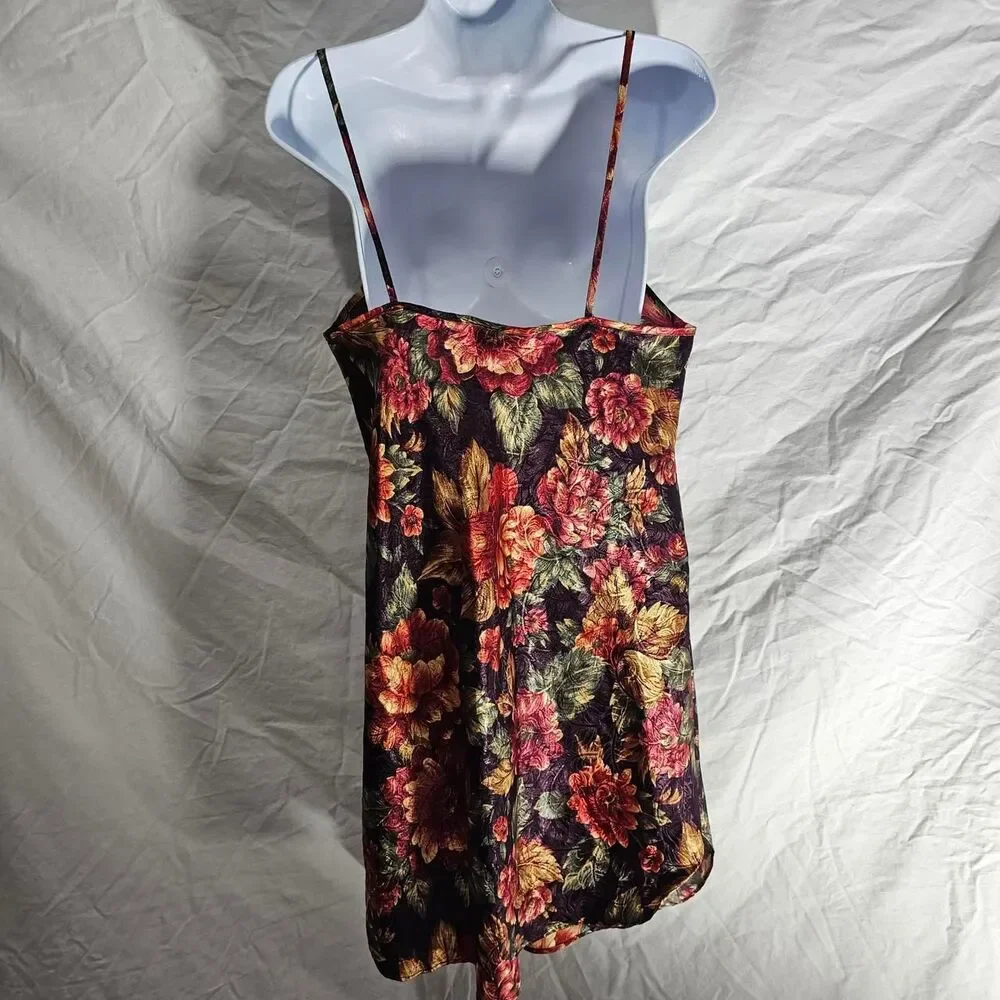 Vintage 90s whimsigoth cottage core floral slip dress - Picture 3 of 4